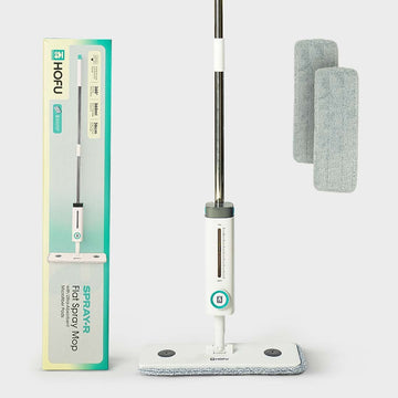 Flat Spray Mop with Ultra-Absorbent Microfiber Pads