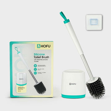 HOFU Silicone Toilet Brush with Holder